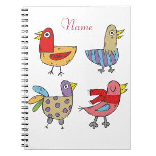 4 Funny Birds Thunder_Cove Notebook