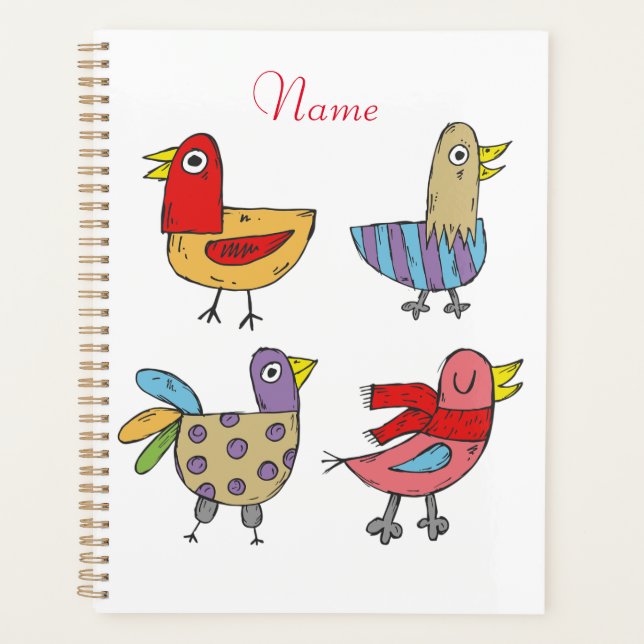 4 Funny Birds Thunder_Cove  Planner (Front)