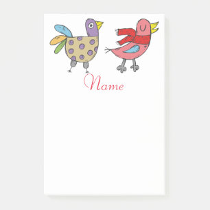 4 Funny Birds Thunder_Cove Post-it Notes