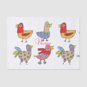 4 Funny Birds Thunder_Cove Tissue Paper