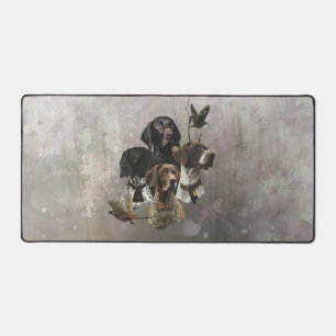 4 German Shorthaired Pointer Colours  Desk Mat