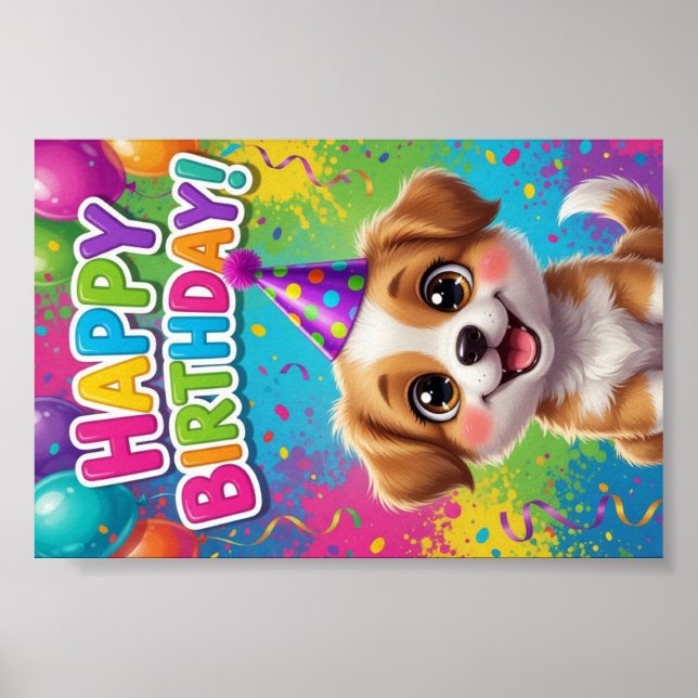 #4 Happy Birthday  Poster (Front)