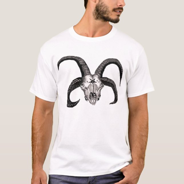 4-horned Demon Goat Shirt (Front)