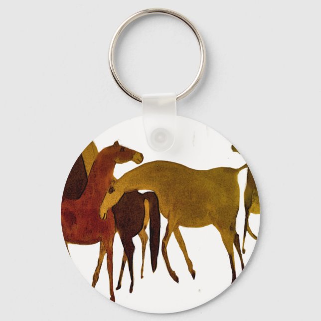 4-HORSES KEY RING (Front)