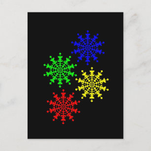 4 Ice Crystals Postcard