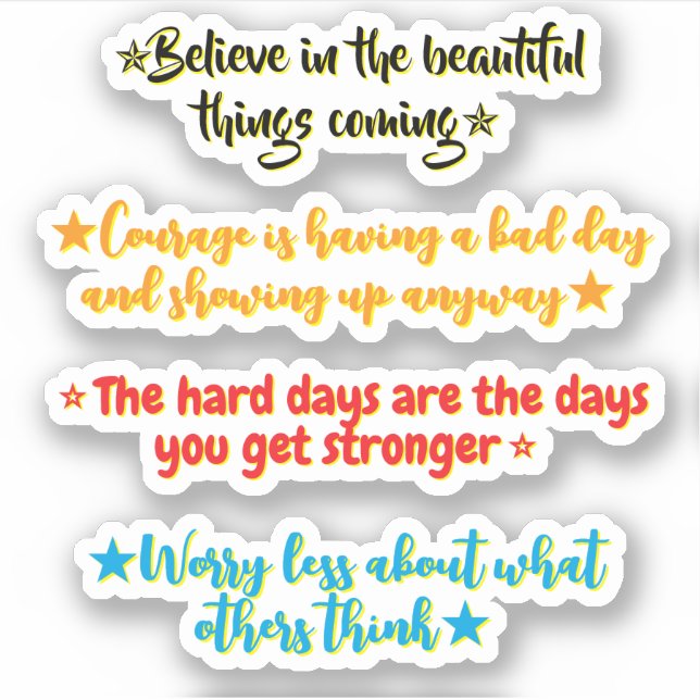 4 Inspirational Quotes for Middle Schoolers |  (Front)