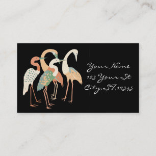 4 Japanese Cranes Thunder_Cove Business Card