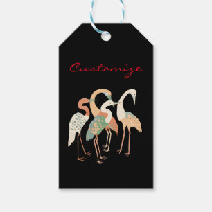 4 Japanese Cranes Thunder_Cove Gift Tags