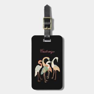 4 Japanese Cranes Thunder_Cove Luggage Tag