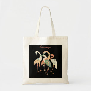 4 Japanese Cranes Thunder_Cove Tote Bag