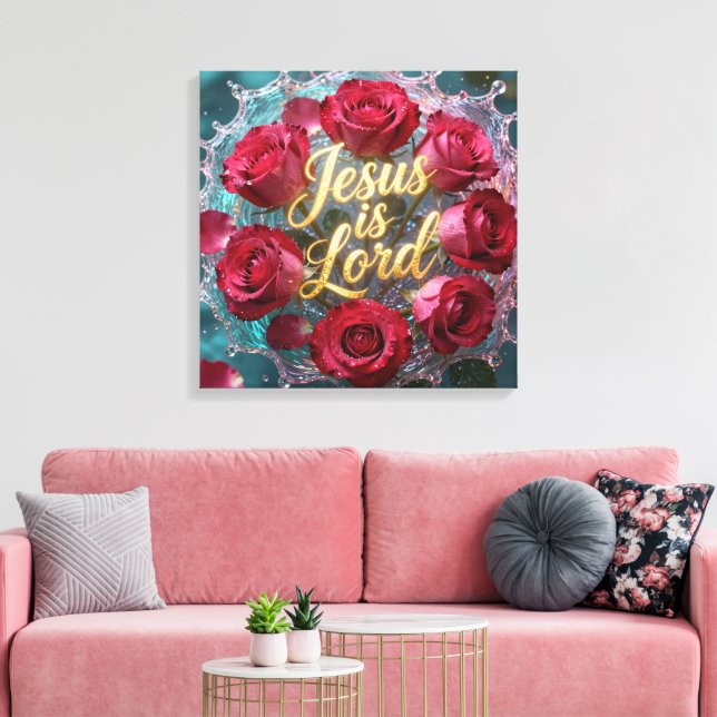 #4 Jesus is Lord  Canvas Print (Insitu(LivingRoom))