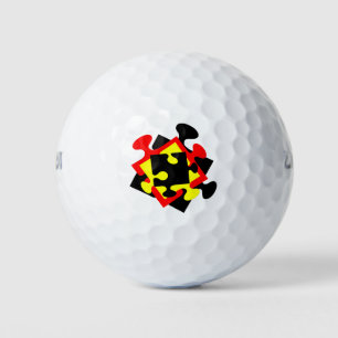 4 Jigsaw Pieces Golf Balls