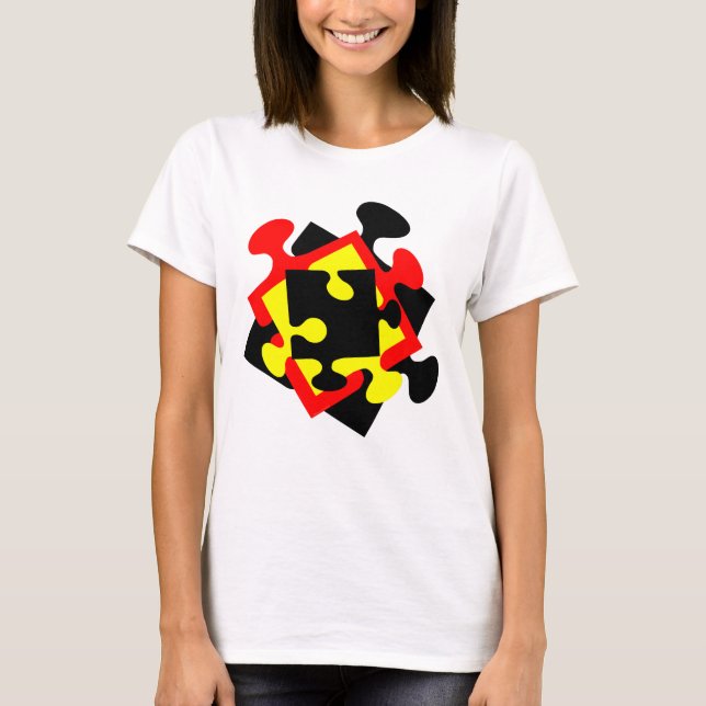 4 Jigsaw Pieces T-Shirt (Front)