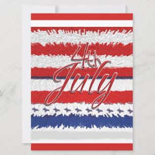4 July "Independence day" party CUSTOMIZABLE Invitation