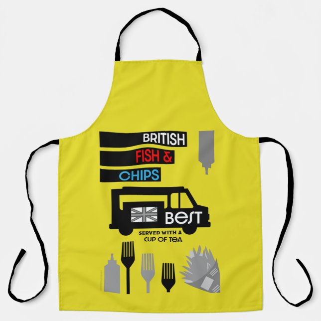 4 June — Fish and Chip Day Apron (Front)
