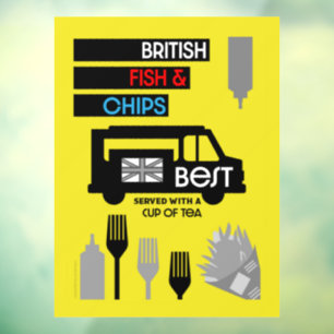 4 June — Fish and Chip Day Window Cling