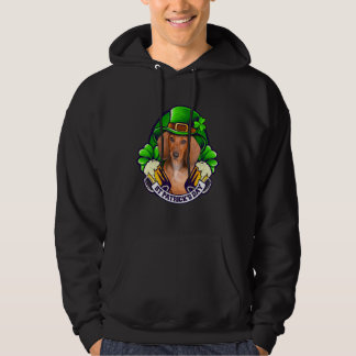 4 Leaf C Dachshund Holding Beer St Patrick Shirt