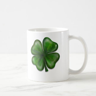 4 leaf clover coffee mug