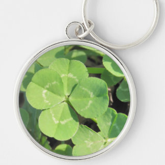 4 Leaf Clover Good Luck Charm Key Ring