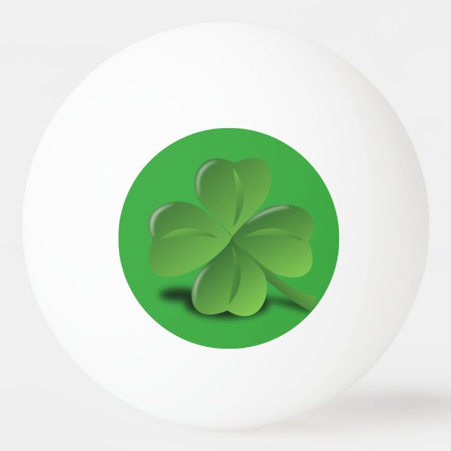 4 Leaf clover Ping Pong Ball (Back)