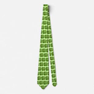 4 Leaf Clover Shamrock Tie