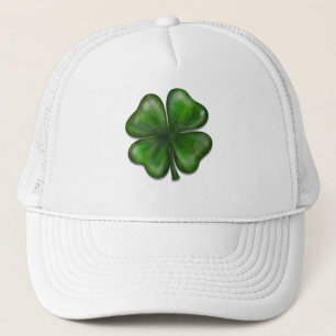 4 leaf clover trucker hat