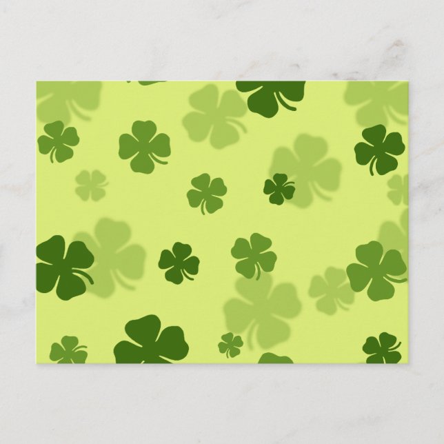 4 Leaf Clovers Postcard (Front)