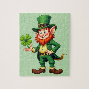 4-leaf lutin and clover jigsaw puzzle