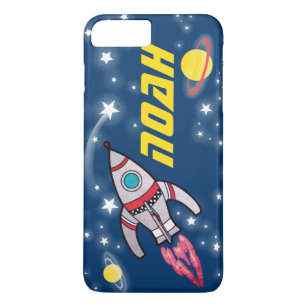 4 letter named space rocket blue yellow Case-Mate iPhone case