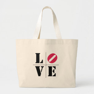 4 Letter Word Love Large Tote Bag