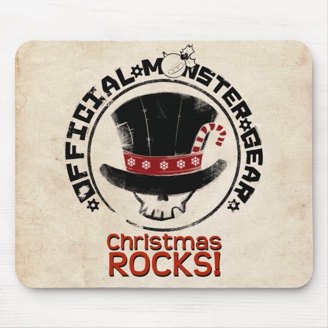 4 Little Monsters - Andy Holiday Mouse Mat (Front)