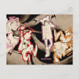 4 Little Monsters - Group Postcard