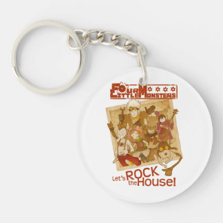 4 Little Monsters - Let's Rock the House Key Ring