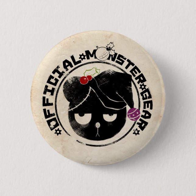 4 Little Monsters - Michael Holiday Logo 6 Cm Round Badge (Front)