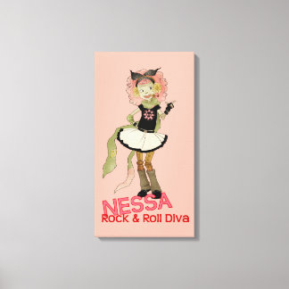 4 Little Monsters - Nessa Canvas Print