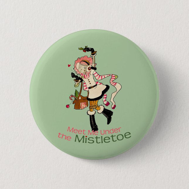 4 Little Monsters - Nessa Holiday 6 Cm Round Badge (Front)