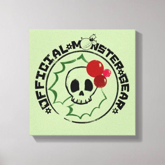 4 Little Monsters - Nessa Holiday Logo 2 Canvas Print (Front)