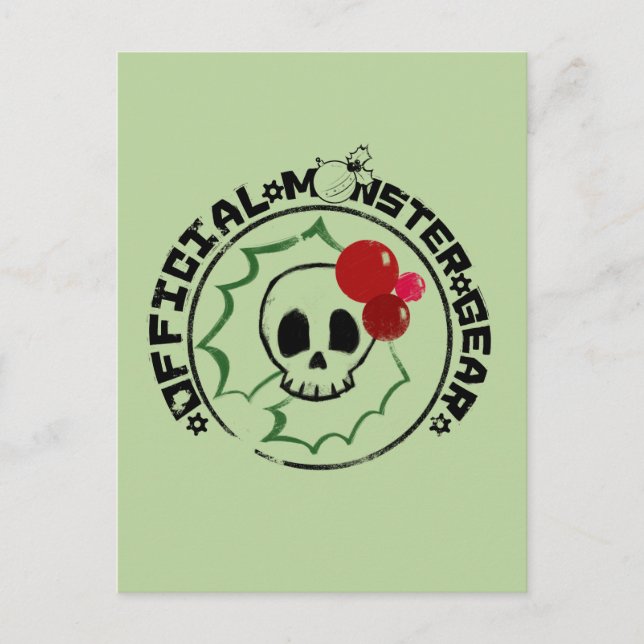 4 Little Monsters - Nessa Holiday Logo 2 Postcard (Front)