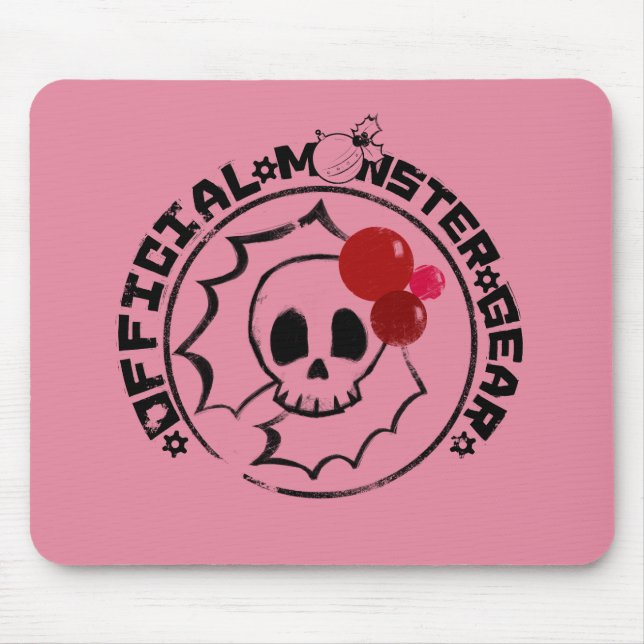 4 Little Monsters - Nessa Holiday Logo Mouse Mat (Front)