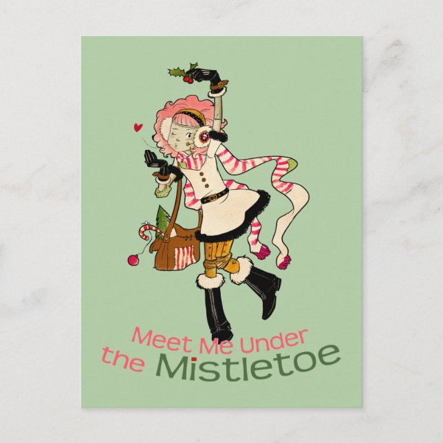 4 Little Monsters - Nessa Holiday Postcard (Front)