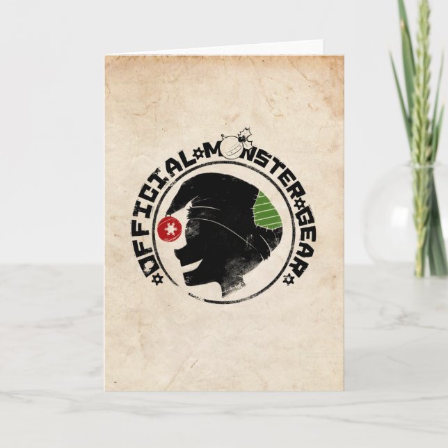 4 Little Monsters - Nigel Holiday Logo 2 Card (Front)