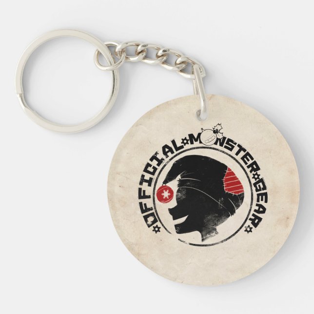 4 Little Monsters - Nigel Holiday Logo Key Ring (Front)