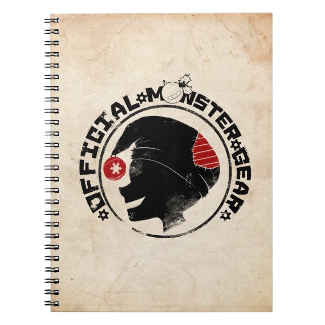 4 Little Monsters - Nigel Holiday Logo Notebook (Front)