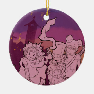 4 Little Monsters - Night Music Ceramic Tree Decoration