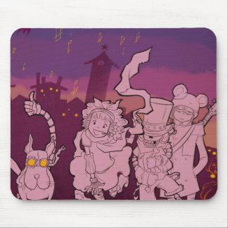 4 Little Monsters - Night Music Mouse Mat