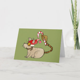 4 Little Monsters - Tesla Holiday Logo Card