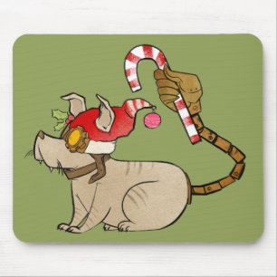 4 Little Monsters - Tesla Holiday Logo Mouse Mat