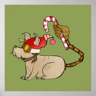 4 Little Monsters - Tesla Holiday Logo Poster