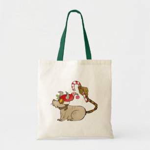 4 Little Monsters - Tesla Holiday Logo Tote Bag