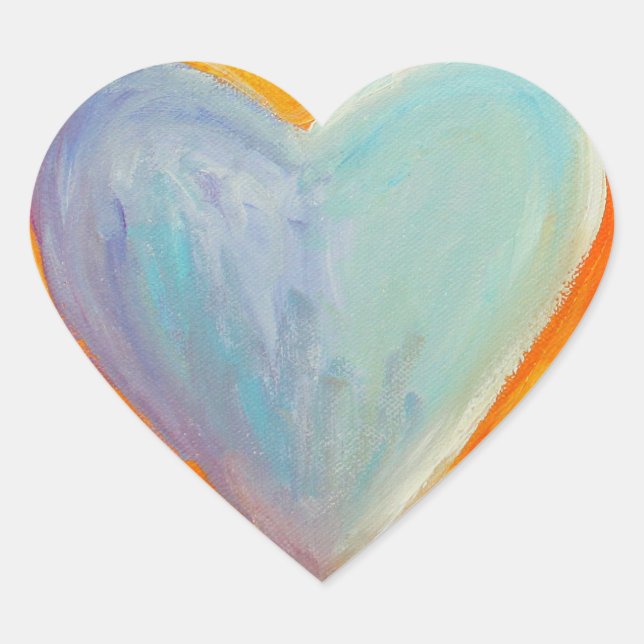 4 Love Hearts Art Custom Sticker Decals (Front)
